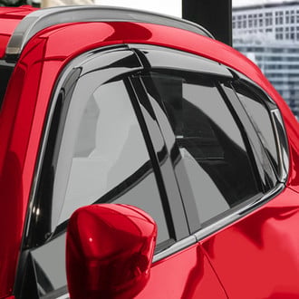 Voron Glass® - Tape-On Smoke Front and Rear Side Window Deflectors