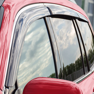 Voron Glass® - Tape-On Smoke Front and Rear Side Window Deflectors