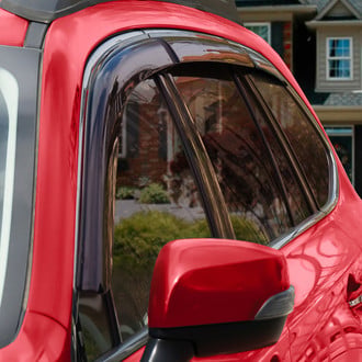 Voron Glass® - Tape-On Smoke Front and Rear Side Window Deflectors