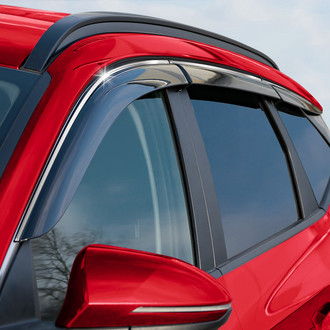 Voron Glass® - Tape-On Luxury Smoke Front and Rear Side Window Deflectors