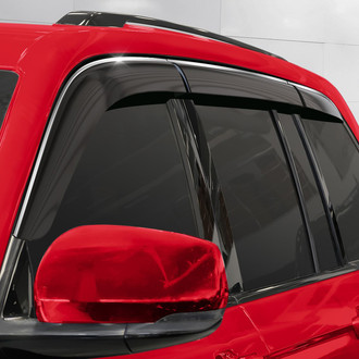 Voron Glass® 101071 - Tape-On Luxury Smoke Front and Rear Side Window Deflectors