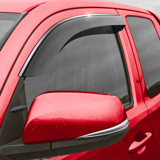 Voron Glass® 101107 - Tape-On Luxury Smoke Front Side Window Deflectors