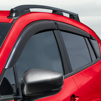 Voron Glass® - Tape-On Smoke Front and Rear Side Window Deflectors