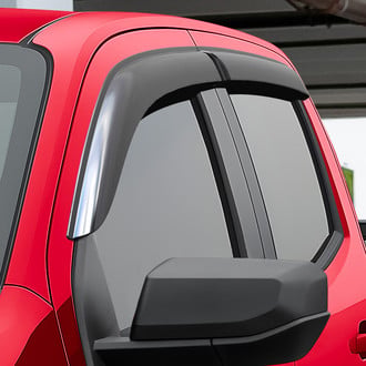 Voron Glass® - Tape-On Smoke Front and Rear Side Window Deflectors