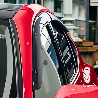 Voron Glass® - Tape-On Smoke Front and Rear Side Window Deflectors