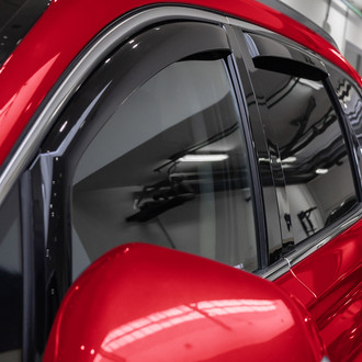 Voron Glass® - In-Channel Smoke Front and Rear Side Window Deflectors