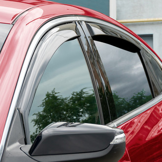 Voron Glass® - In-Channel Smoke Front and Rear Side Window Deflectors
