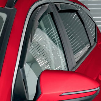 Voron Glass® - In-Channel Smoke Front and Rear Side Window Deflectors