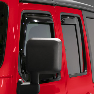 Voron Glass® - In-Channel Smoke Front and Rear Side Window Deflectors
