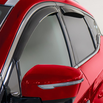 Voron Glass® - In-Channel Smoke Front and Rear Side Window Deflectors