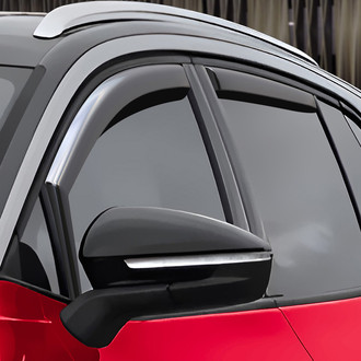 Voron Glass® - In-Channel Smoke Front and Rear Side Window Deflectors
