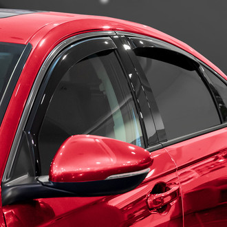 Voron Glass® - In-Channel Smoke Front and Rear Side Window Deflectors