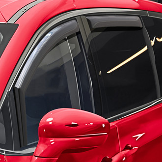 Voron Glass® - In-Channel Smoke Front and Rear Side Window Deflectors