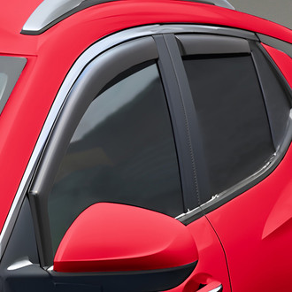 Voron Glass® 201105 - In-Channel Smoke Front and Rear Side Window Deflectors