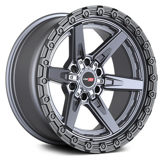 VORTEK® - VRT-602 ARGON Matte Titanium with Black Bead Ring