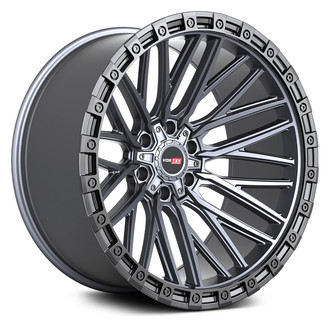VORTEK® - VRT-608 APOLLO Matte Titanium with Black Bead Ring