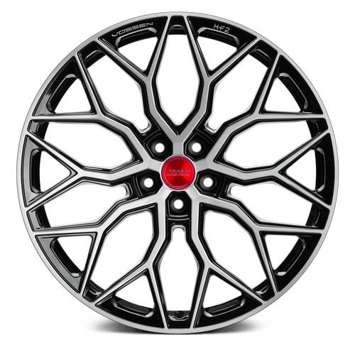 VOSSEN® HF-2 Wheels - Gloss Black with Brushed Face Rims - HF2-2N41