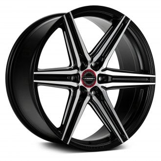 VOSSEN® - HF6-2 Matte Black with Brushed Face