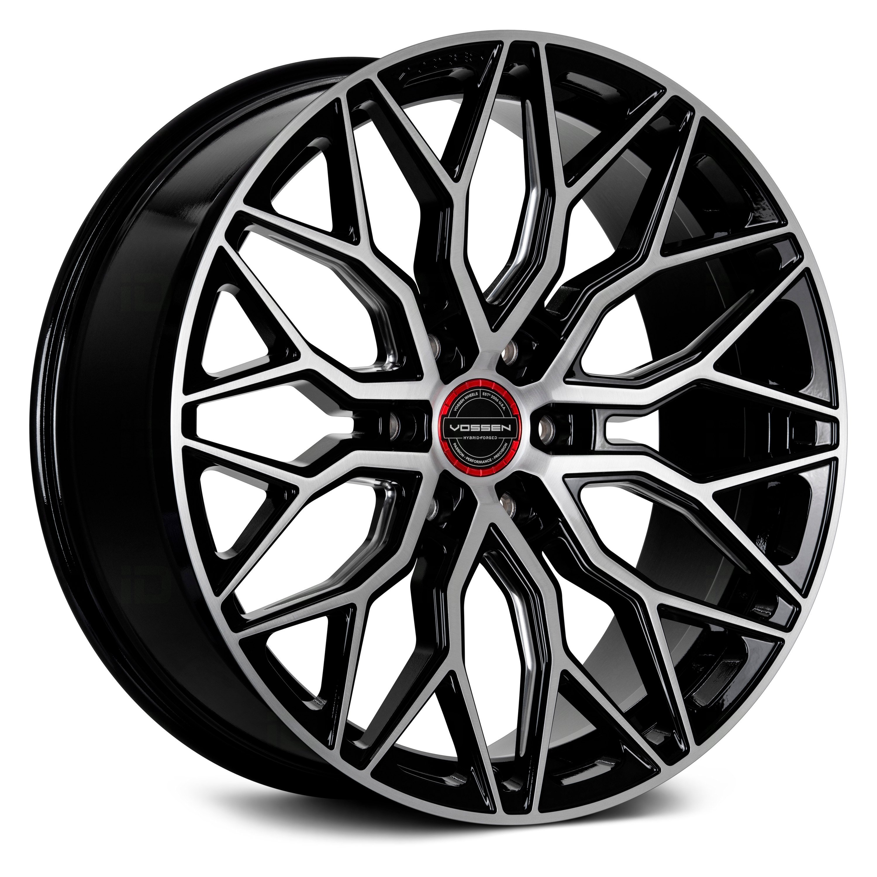 VOSSEN® HF6-3 Wheels - Brushed Gloss Black Rims