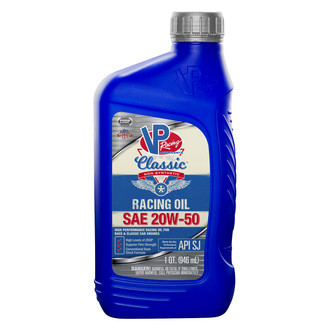 VP Racing Fuels® - Classic™ SAE 20W-50 Conventional Racing Motor Oil, 1 Quart