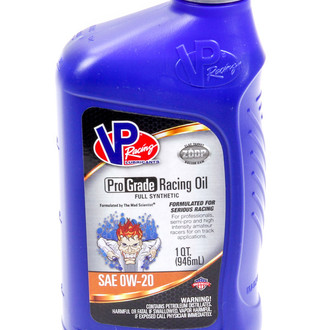 VP Racing Fuels® - VP Pro Grade SAE 0W-20 Full Synthetic Racing Motor Oil, 1 Quart
