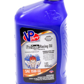 VP Racing Fuels® - VP Pro Grade SAE 15W-50 Full Synthetic Racing Motor Oil, 1 Quart