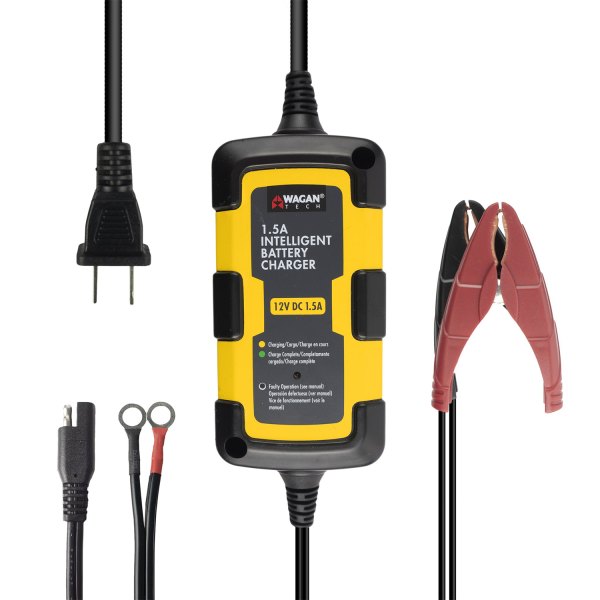 Wagan® - 12 V Intelligent Fully Automatic Battery Charger and Maintainer