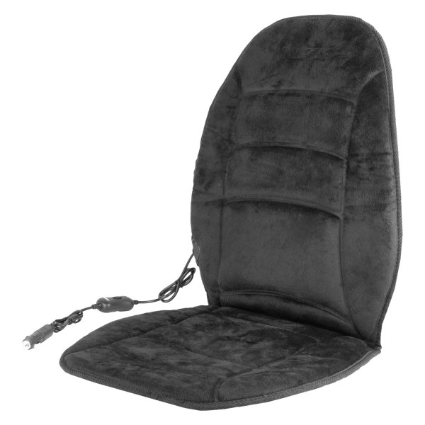  Wagan® - 12V Deluxe Velour Black Heated Cushion
