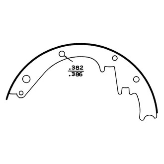 Wagner® - QuickStop™ Rear Drum Brake Shoes