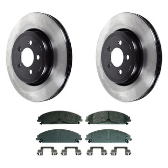 Wagner® - ThermoQuiet™ Front Brake Kit with Semi-Metallic Pads