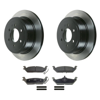 Wagner® - ThermoQuiet™ Rear Brake Kit with Semi-Metallic Pads