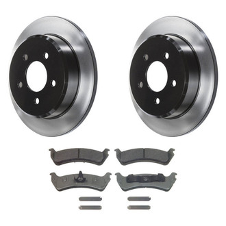 Wagner® - ThermoQuiet™ Rear Brake Kit with Semi-Metallic Pads