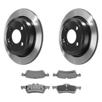 Wagner® BNDL-1201-31035879 - ThermoQuiet™ Rear Brake Kit with Semi-Metallic Pads