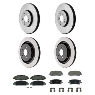 Wagner® - ThermoQuiet™ Front and Rear Brake Kit with Ceramic Pads