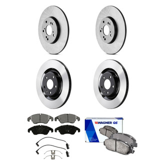 Wagner® - QuickStop® Front and Rear Brake Kit with Semi-Metallic Pads