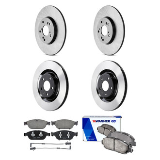 Wagner® - QuickStop® Front and Rear Brake Kit with Semi-Metallic Pads