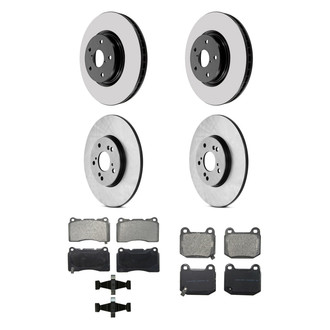 Wagner® - QuickStop® Front and Rear Brake Kit with Semi-Metallic Pads