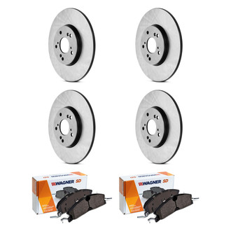 Wagner® - SevereDuty™ Front and Rear Brake Kit with Semi-Metallic Pads