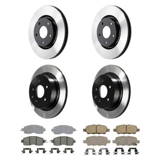Wagner® - ThermoQuiet™ Front and Rear Brake Kit with Ceramic Pads
