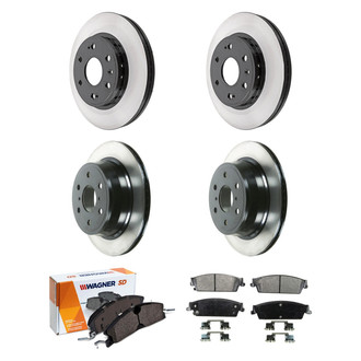 Wagner® - SevereDuty™ Front and Rear Brake Kit with Semi-Metallic Pads