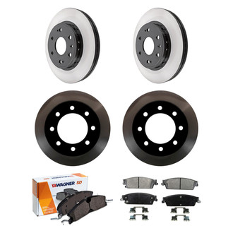 Wagner® - SevereDuty™ Front and Rear Brake Kit with Semi-Metallic Pads