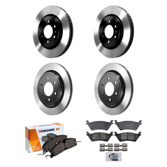 Wagner® - SevereDuty™ Front and Rear Brake Kit with Semi-Metallic Pads