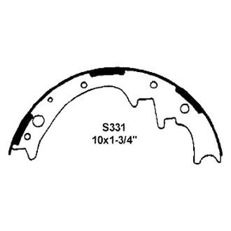 Wagner® - QuickStop™ Rear Drum Brake Shoes