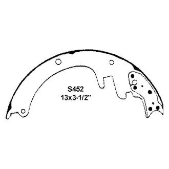 Wagner® - QuickStop™ Rear Drum Brake Shoes