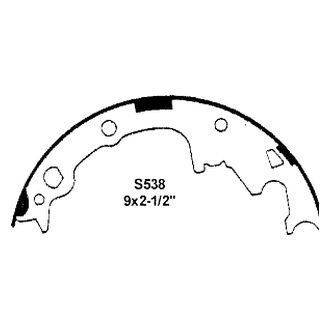 Wagner® - QuickStop™ Rear Drum Brake Shoes