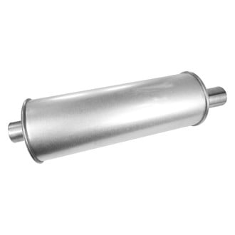 Walker® - SoundFX™ Steel Round Aluminized Exhaust Muffler (2" Offset ID, 2" Offset OD, 17" Length)