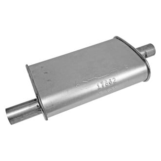 Walker® - SoundFX™ Steel Oval Aluminized Exhaust Muffler (1.5" Offset ID, 1.5" Center OD, 12" Length)