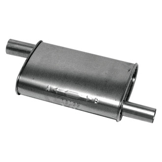 Walker® - SoundFX™ Steel Oval Aluminized Exhaust Muffler (1.75" Offset ID, 1.5" Offset OD, 12" Length)