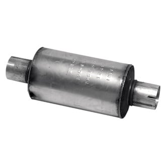 Walker® - Heavy Duty Steel Round Truck Aluminized Exhaust Muffler (3" Center ID, 3" Center OD, 12" Length)