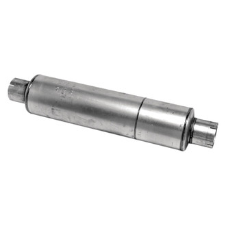 Walker® - Heavy Duty Steel Round Aluminized Exhaust Muffler (4" Center ID, 4" Center OD, 27.25" Length)